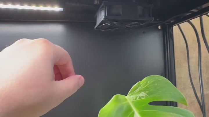 Magnetische Halterung für USB-Lüfter z.B. IKEA Gewächshausschrank